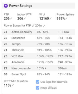power training with garmin and intervals.icu