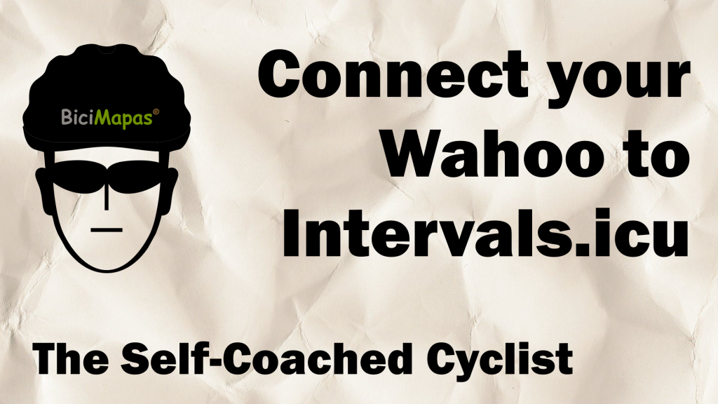 CONNECT WAHOO TO INTERVALS