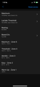 garmin zones