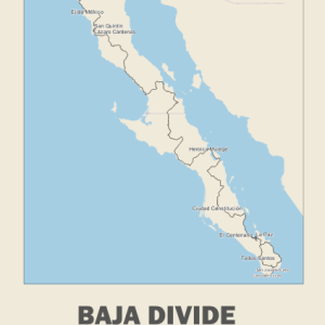 Baja Divide Route Poster