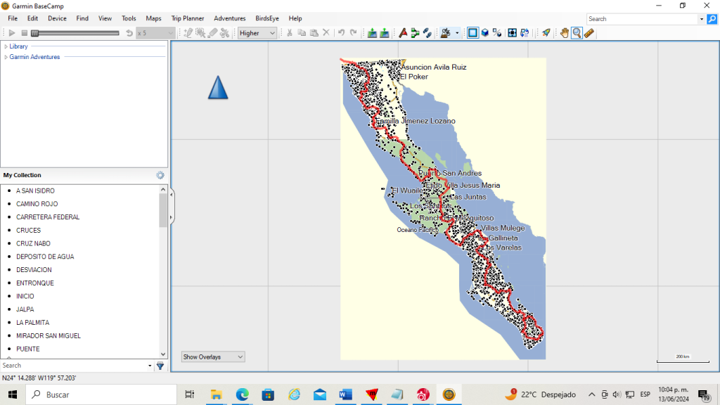 baja divide map