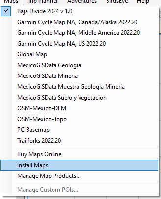 install maps