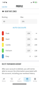 wahoo heart rate zones