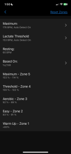 garmin heart rate zones